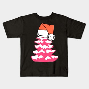 Pink Christmas Tree Kids T-Shirt